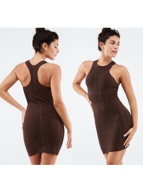 NWT Fabletics Ace SculptKnit® Bodycon Racerback Dress Womens Sz M